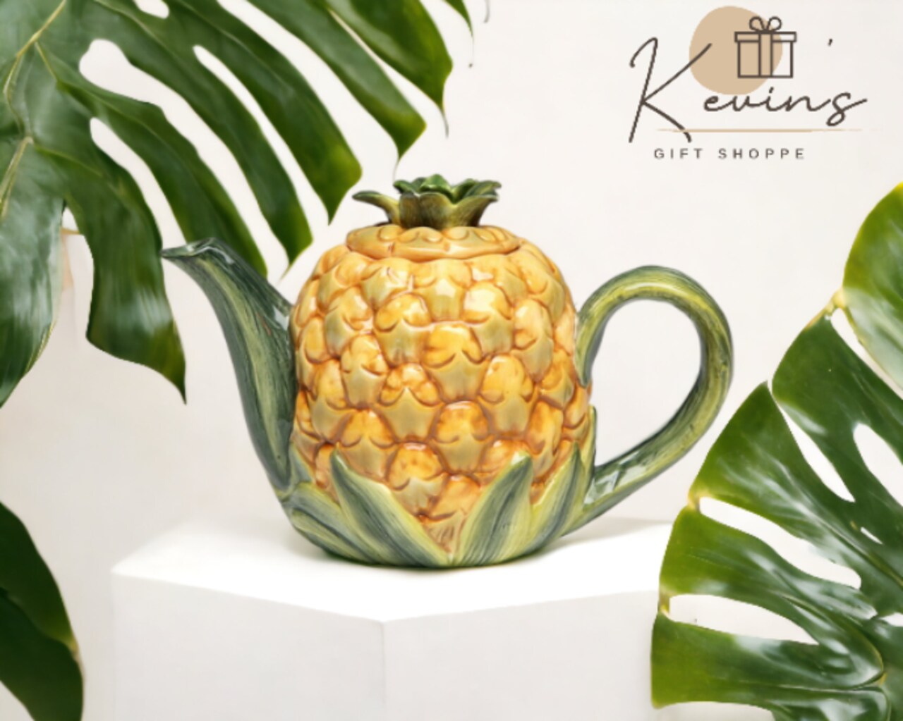 Ceramic Pineapple Teapot, Gift for Her, Gift for Mom, Tea Party Décor, Café Décor, Farmhouse Décor